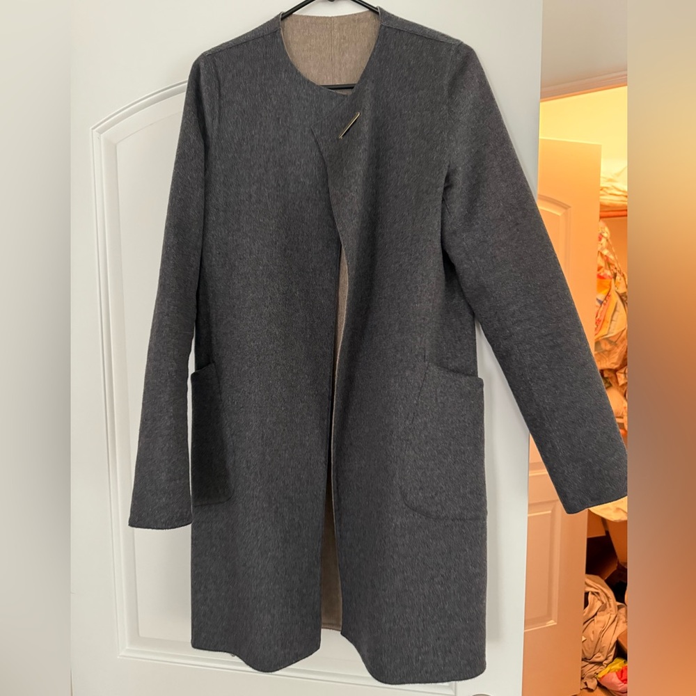 Cuyana Car Coat with toggle closure
